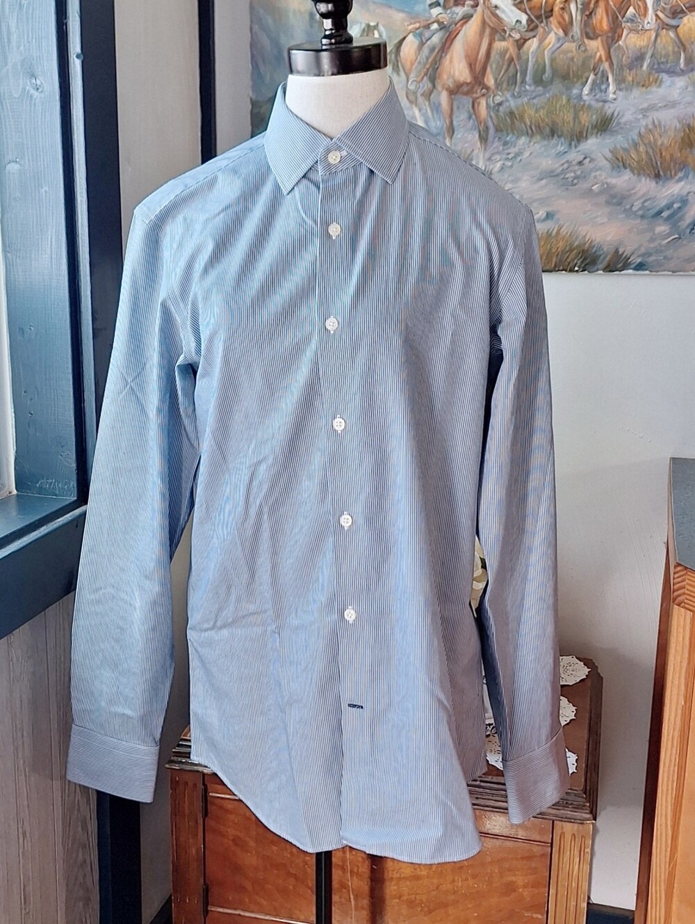 Banana Republic Cotton Non-Iron Slim Fit Shirt, Small, S/288593-00, NWOT